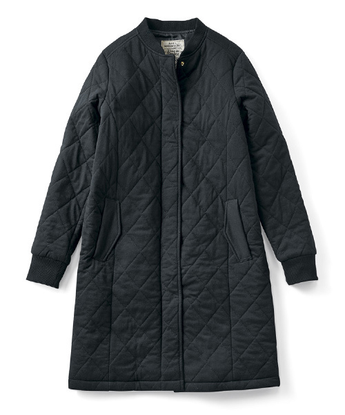 Live in comfort（リブインコンフォート）の「リブ　イン　コンフォート　ブルゾン感覚で軽やかに着られる　キルティングコート（その他アウター・レディース・杢グレー/ブラック・LARGE/SMALL/MEDIUM/X-LARGE/XX-LARGE）」の5枚目の写真