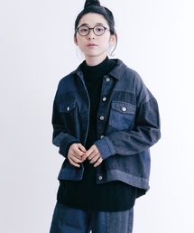 MERLOT | パッチワークデニムジャケット001-3527(デニムジャケット)