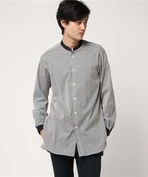 UNITED TOKYO | ストライプロングバンドカラーシャツ(シャツ/ブラウス)