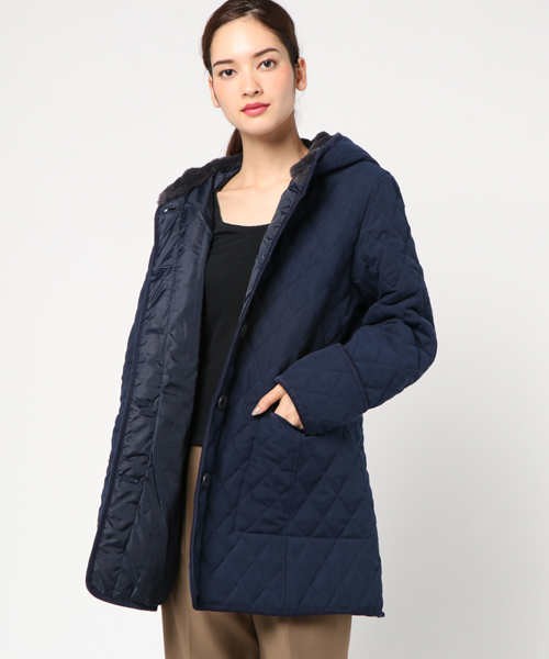 LBC（エルビーシー）の「裏ボアフードキルトジャケット（その他アウター・レディース・オレンジ/ネイビー/ベージュ・MEDIUM/LARGE）」の12枚目の写真