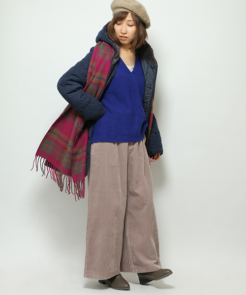 LBC（エルビーシー）の「裏ボアフードキルトジャケット（その他アウター・レディース・オレンジ/ネイビー/ベージュ・MEDIUM/LARGE）」の16枚目の写真