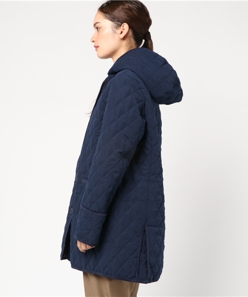 LBC（エルビーシー）の「裏ボアフードキルトジャケット（その他アウター・レディース・オレンジ/ネイビー/ベージュ・MEDIUM/LARGE）」の9枚目の写真