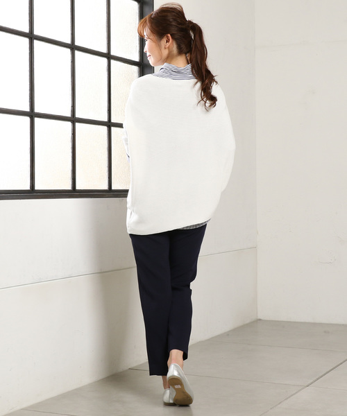 un dix cors（アンディコール）の「TRダブルクロステーパードパンツ（その他パンツ・レディース・ホワイト/ネイビー・36/38）」の7枚目の写真