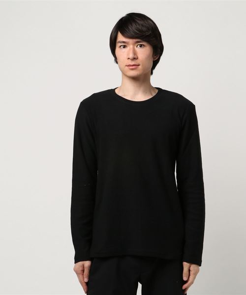 ivory court（アイボリーコート）の「700 ヘンケイテンジク クルーネック ロングスリーブ（Tシャツ/カットソー・メンズ・ホワイト/ブラック/グレー・LARGE）」の3枚目の写真