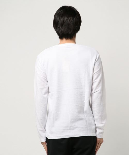 ivory court（アイボリーコート）の「700 ヘンケイテンジク クルーネック ロングスリーブ（Tシャツ/カットソー・メンズ・ホワイト/ブラック/グレー・LARGE）」の5枚目の写真