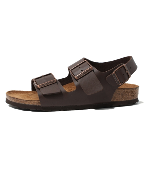 BIRKENSTOCK(ビルケンシュトック)の「■ベストセラー■MILANO BF Dark Brown(WOMEN)(サンダル・レディース・ダークブラウン・35/36/37/38/39)」の2枚目の写真