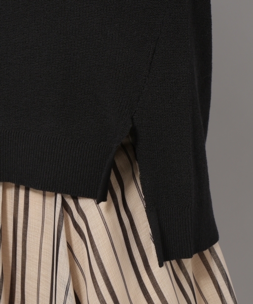 Andemiu（アンデミュウ）の「ボートネックラフニット796804（ニット/セーター・レディース・ブラック/パープル/オフホワイト/グリーン・FREE）」の16枚目の写真