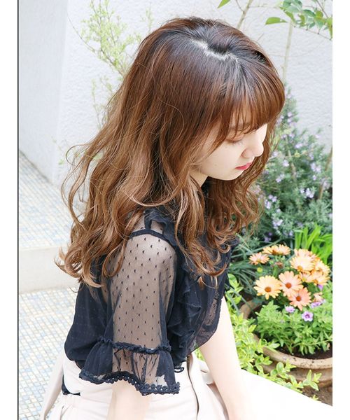 dazzlin(ダズリン)の「シアードットクラシカル半袖ブラウス(シャツ/ブラウス・レディース・オフホワイト/ブラック/パープル・FREE)」の15枚目の写真