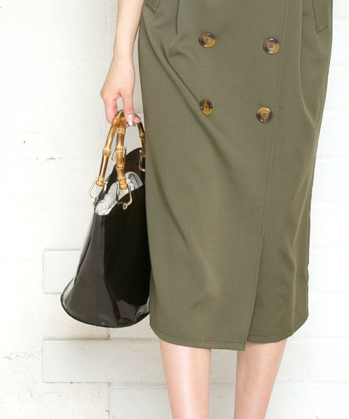 KOBE LETTUCE（コウベレタス）の「巾着付きバンブーハンドルクリアバッグ＊レディース/鞄/ハンドバッグ/PVC[B1174]神戸レタス（ハンドバッグ・レディース・クリア/グリーン/ブラウン/ブラック・FREE）」の14枚目の写真