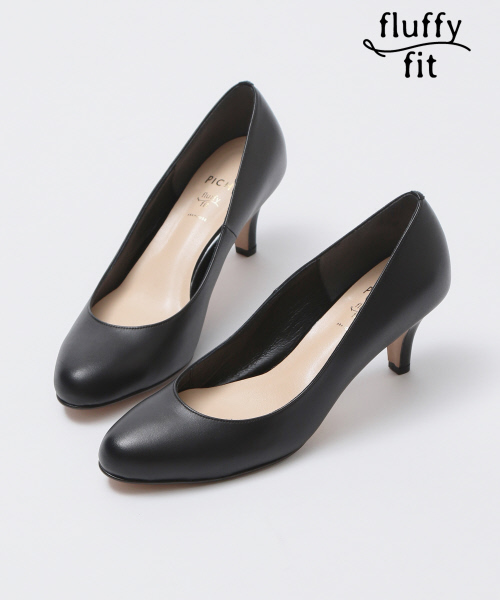 PICHE ABAHOUSE(ピシェ アバハウス)の「fluffy fit6cmラウンドパンプス(パンプス・レディース・ブラック/グレー/ピンクゴールド・38/39/35/36/37/34/40)」の2枚目の写真