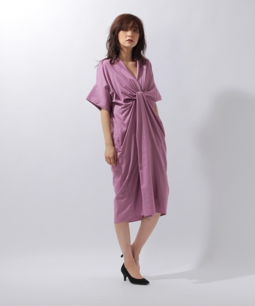 laboratory work（ラボラトリーワーク）の「フロントツイストワンピース（ワンピース・レディース・パープル/ブラウン/イエロー・MEDIUM）」の3枚目の写真