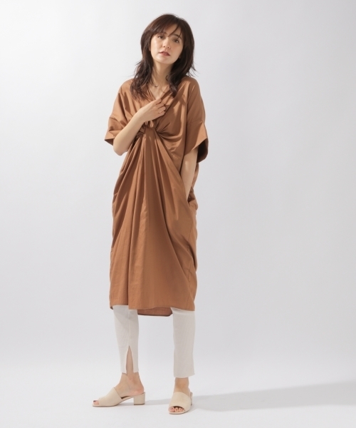 laboratory work（ラボラトリーワーク）の「フロントツイストワンピース（ワンピース・レディース・パープル/ブラウン/イエロー・MEDIUM）」の2枚目の写真