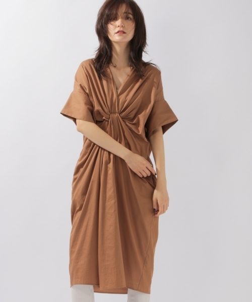 laboratory work（ラボラトリーワーク）の「フロントツイストワンピース（ワンピース・レディース・パープル/ブラウン/イエロー・MEDIUM）」の4枚目の写真