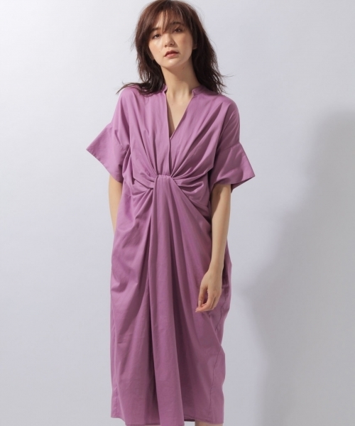 laboratory work（ラボラトリーワーク）の「フロントツイストワンピース（ワンピース・レディース・パープル/ブラウン/イエロー・MEDIUM）」の5枚目の写真