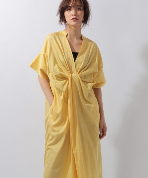 laboratory work（ラボラトリーワーク）の「フロントツイストワンピース（ワンピース・レディース・パープル/ブラウン/イエロー・MEDIUM）」の6枚目の写真