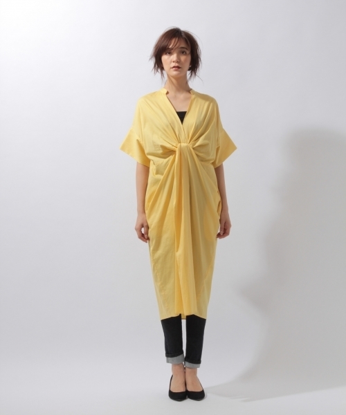 laboratory work（ラボラトリーワーク）の「フロントツイストワンピース（ワンピース・レディース・パープル/ブラウン/イエロー・MEDIUM）」の9枚目の写真