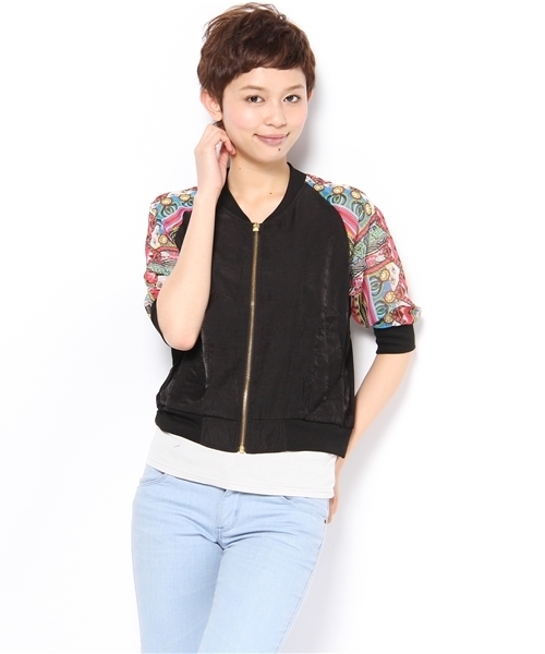 WHO'S WHO gallery(フーズフーギャラリー)の「ベルサブルゾン(ブルゾン・レディース・ベージュ/ネイビー/ブラック・FREE)」の13枚目の写真