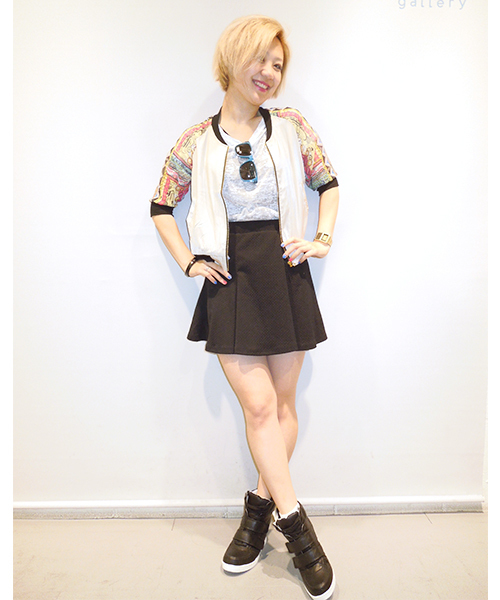 WHO'S WHO gallery(フーズフーギャラリー)の「ベルサブルゾン(ブルゾン・レディース・ベージュ/ネイビー/ブラック・FREE)」の5枚目の写真