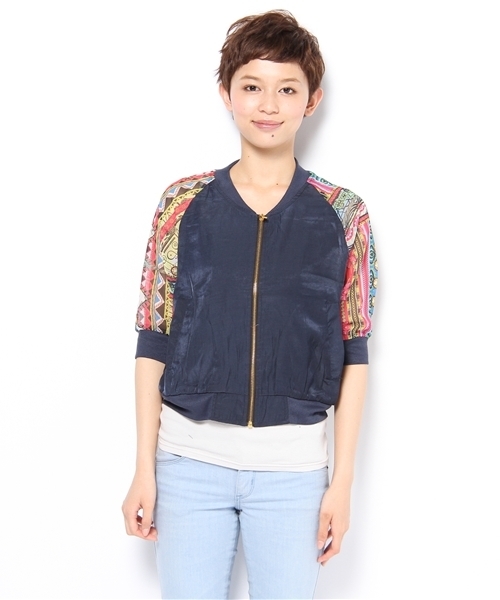 WHO'S WHO gallery(フーズフーギャラリー)の「ベルサブルゾン(ブルゾン・レディース・ベージュ/ネイビー/ブラック・FREE)」の14枚目の写真