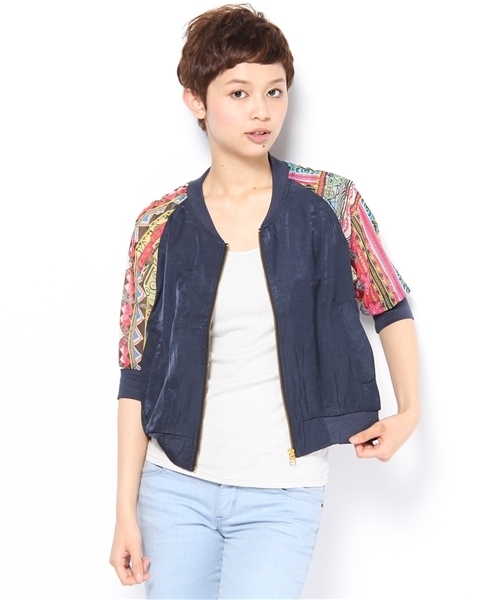 WHO'S WHO gallery(フーズフーギャラリー)の「ベルサブルゾン(ブルゾン・レディース・ベージュ/ネイビー/ブラック・FREE)」の17枚目の写真