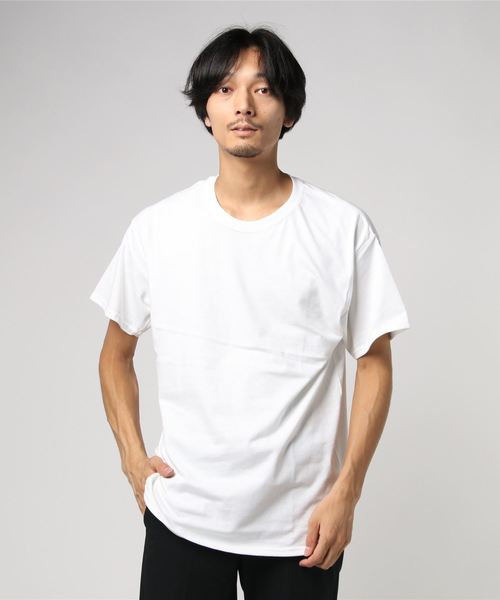 GILDAN（ギルダン）の「GILDAN/ギルダン TEE（Tシャツ/カットソー・メンズ・ホワイト/チャコールグレー/ブラック/ダークブラウン/パープル/グレー/オリーブ/ピンク/イエロー/オレンジ/ブルー/グリーン/ボルドー/ワインレッド/ロイヤルブルー・MEDIUM/LARGE/X-LARGE）」の2枚目の写真