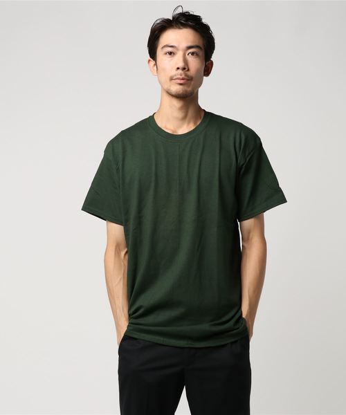 GILDAN（ギルダン）の「GILDAN/ギルダン TEE（Tシャツ/カットソー・メンズ・ホワイト/チャコールグレー/ブラック/ダークブラウン/パープル/グレー/オリーブ/ピンク/イエロー/オレンジ/ブルー/グリーン/ボルドー/ワインレッド/ロイヤルブルー・MEDIUM/LARGE/X-LARGE）」の8枚目の写真