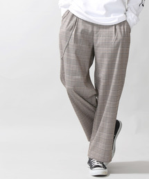 WEGO | WEGO/チェーンチェックワイドスラックス(スラックス)