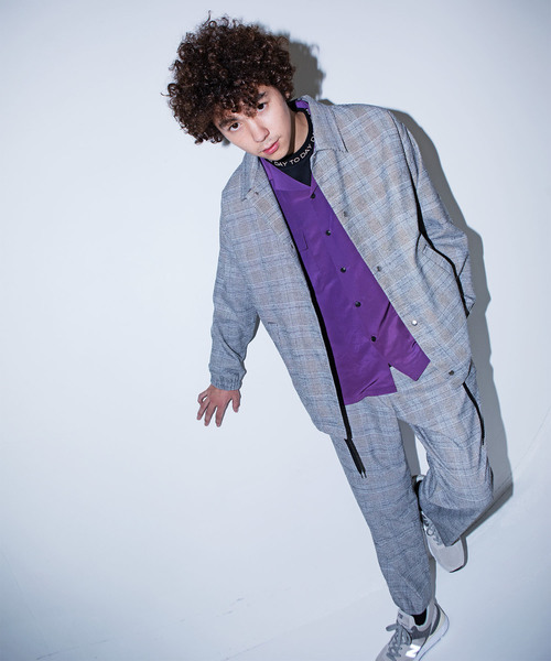 WEGO(ウィゴー)の「WEGO/チェーンチェックワイドスラックス(スラックス・メンズ・グレー系その他2/ブラウン系その他2・MEDIUM/LARGE/SMALL)」の14枚目の写真