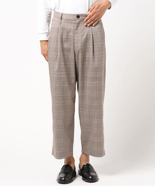 WEGO(ウィゴー)の「WEGO/チェーンチェックワイドスラックス(スラックス・メンズ・グレー系その他2/ブラウン系その他2・MEDIUM/LARGE/SMALL)」の13枚目の写真