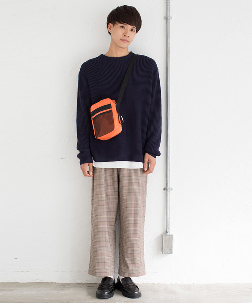 WEGO(ウィゴー)の「WEGO/チェーンチェックワイドスラックス(スラックス・メンズ・グレー系その他2/ブラウン系その他2・MEDIUM/LARGE/SMALL)」の19枚目の写真