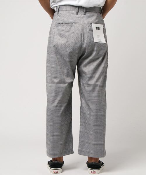 WEGO(ウィゴー)の「WEGO/チェーンチェックワイドスラックス(スラックス・メンズ・グレー系その他2/ブラウン系その他2・MEDIUM/LARGE/SMALL)」の4枚目の写真