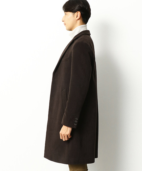 COMME CA COMMUNE(コムサコミューン)の「【NELLO GORI】 ネロゴリ カシミヤ ブレンド モッサ チェスターコート(チェスターコート・メンズ・ダークブラウン/ネイビー/キャメル・SMALL/MEDIUM/LARGE/X-LARGE)」の12枚目の写真