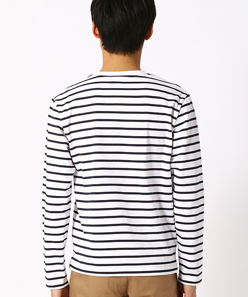 COMME CA ISM(コムサイズム)の「ボーダーTシャツ(Tシャツ/カットソー・メンズ・ホワイト/ブラック/ネイビー/グリーン・MEDIUM/LARGE/X-LARGE)」の12枚目の写真
