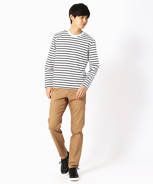 COMME CA ISM(コムサイズム)の「ボーダーTシャツ(Tシャツ/カットソー・メンズ・ホワイト/ブラック/ネイビー/グリーン・MEDIUM/LARGE/X-LARGE)」の11枚目の写真