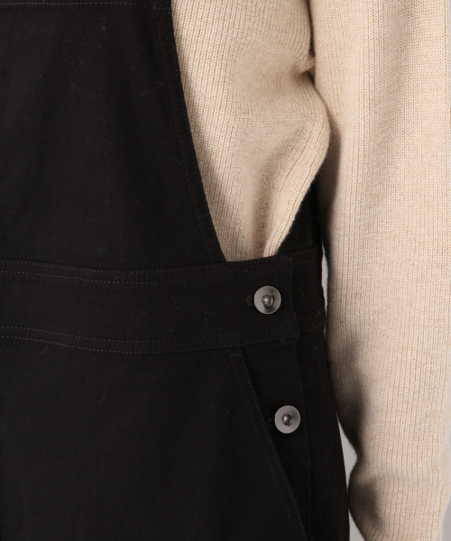 GLOBAL WORK(グローバルワーク)の「コットンツイルジャンスカ/821123(ジャンパースカート・レディース・ベージュ/ブラック/オフホワイト・FREE)」の12枚目の写真