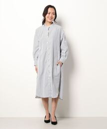 コットン混ルーズビッグシャツトップス