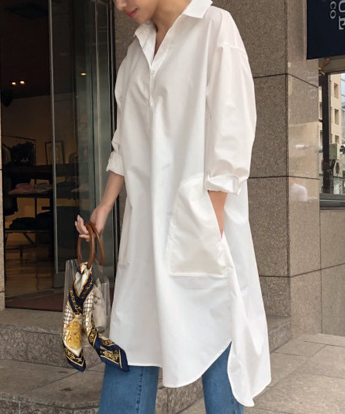 KOBE LETTUCE（コウベレタス）の「コットン混ルーズビッグシャツトップス（シャツ/ブラウス・レディース・ベージュ/ネイビー/オフホワイト/サックスブルー/ピンク/モカ/ホワイト系その他/ブラウン系その他/ベージュ系その他/ブルー系その他/ピンク系その他/ブルー系その他2/カーキ/グリーン系その他/ブラック系その他/グレー系その他/チャコール/ピンク系その他2/ピンク系その他3/ブラック/グリーン/オレンジ/イエロー/イエロー系その他/オレンジ系その他/ホワイト系その他2/ホワイト系その他3/ベージュ系その他2/ベージュ系その他3/グリーン系その他2/ブルー系その他3/ブルー系その他4/ブルー系その他5/ブルー系その他6/ブラック系その他2/ブラウン系その他3/グレー系その他2/ブラック系その他3/グリーン系その他3/グレー系その他3/ブラウン系その他2/イエロー系その他2/イエロー系その他3/ベージュ系その他5/ベージュ系その他4/レッド系その他/レッド/ベージュ系その他7/グリーン系その他4/グリーン系その他6/ブラック系その他4/ブラウン系その他4/ブラウン系その他5/ブラック系その他5/グリーン系その他5/グリーン系その他7/ベージュ系その他6/ピンク系その他4/グリーン系/グリーン系1/ピンク系その他5/サックスブルー系1/ブラック系その他7/ホワイト系その他5/ピンク系その他7/グリーン系3/ホワイト系その他4/ピンク系その他6/グリーン系2/サックスブルー系/ブラック系その他6/ピンク系1/ピンク系/ネイビー系1/ピンク系3/ピンク系2/ネイビー系/パープル系/パープル系1/ピンク系5/ピンク系4/ミント/サックスブルー系2/ブルー系その他7/ブルー/ブラウン/ブルー系・1/M/2/4/3）」の3枚目の写真