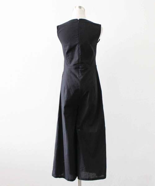 MODE ROBE(モードローブ)の「Vネックリボンオールインワン(つなぎ/オールインワン・レディース・ブラック/ベージュ/カーキ/オレンジ・FREE)」の12枚目の写真