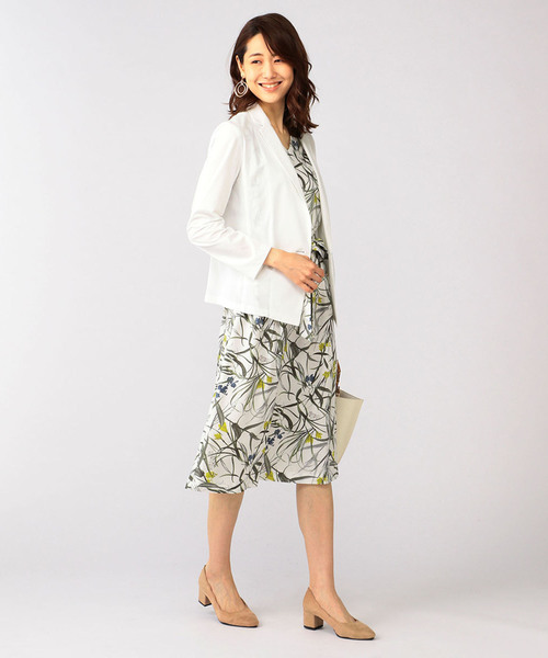 A/C DESIGN BY ALPHA CUBIC（エーシーデザインバイアルファキュービック）の「◇カタログ掲載◇ボタニカルプリントワンピース（ワンピース・レディース・ネイビー/オフホワイト・9号/13号/11号）」の13枚目の写真