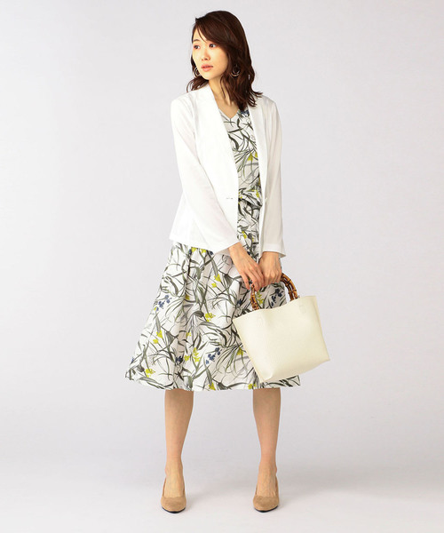 A/C DESIGN BY ALPHA CUBIC（エーシーデザインバイアルファキュービック）の「◇カタログ掲載◇ボタニカルプリントワンピース（ワンピース・レディース・ネイビー/オフホワイト・9号/13号/11号）」の15枚目の写真