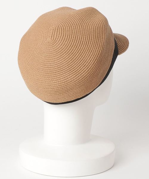 DONOBAN（ドノバン）の「ペーパーリボンキャスケット（キャップ・レディース・ベージュ/ライトベージュ・ONESIZE）」の5枚目の写真