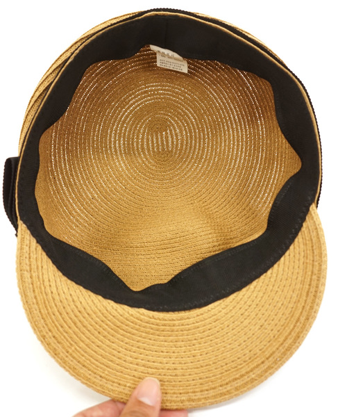 DONOBAN（ドノバン）の「ペーパーリボンキャスケット（キャップ・レディース・ベージュ/ライトベージュ・ONESIZE）」の18枚目の写真