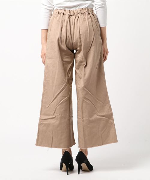 OLD BETTY'S（オールドベティーズ）の「Asymmetry Twill Gaucho Pants/アシンメトリー ツイル ガウチョ パンツ（その他パンツ・レディース・ベージュ/ベージュ系その他・FREE）」の5枚目の写真