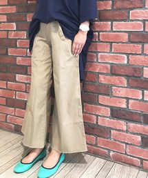 Asymmetry Twill Gaucho Pants/アシンメトリー ツイル ガウチョ パンツ