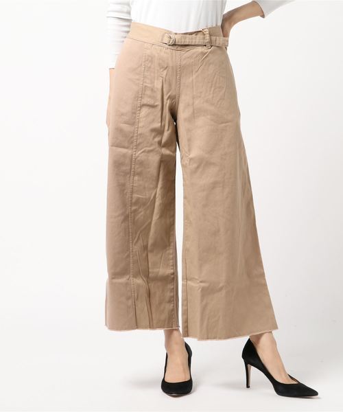 OLD BETTY'S（オールドベティーズ）の「Asymmetry Twill Gaucho Pants/アシンメトリー ツイル ガウチョ パンツ（その他パンツ・レディース・ベージュ/ベージュ系その他・FREE）」の3枚目の写真