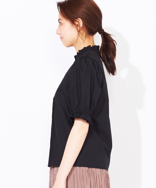 WEGO(ウィゴー)の「WEGO/アソートボタンブラウス(シャツ/ブラウス・レディース・ブラック/ブラウン/ナチュラル・FREE)」の5枚目の写真
