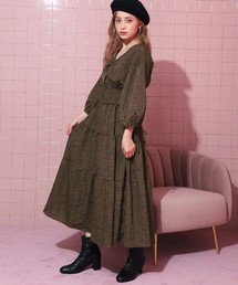 【Vacation trip】ロングティアードワンピース