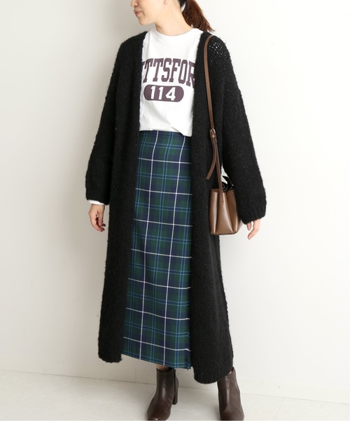 SLOBE IENA（スローブイエナ）の「【TRICOTS JEANMARC/トリコ・ジャンマルク】SLOBE別注 ロングカーディガン◆（カーディガン/ボレロ・レディース・ブラック/ブラウン/ベージュ・FREE）」の22枚目の写真