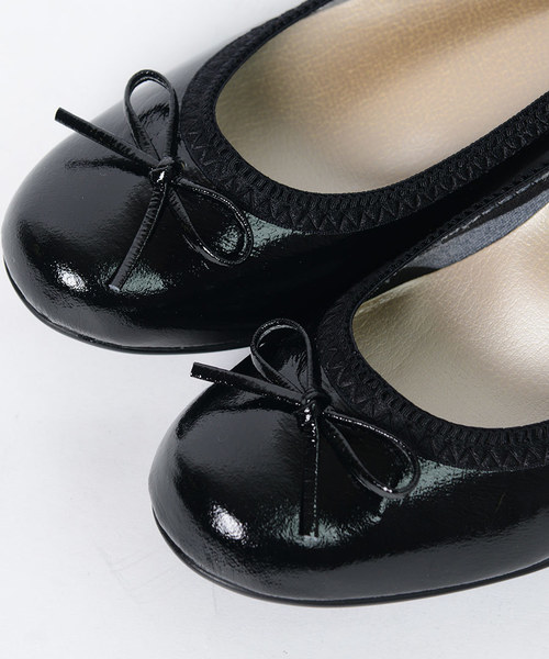 shopnikoniko(ショップニコニコ)の「日本製 バレエシューズ パンプス ラウンドトゥ インソール(パンプス・レディース・ブラック/グレー/ゴールド・23/24/22/22.5/24.5/23.5)」の8枚目の写真