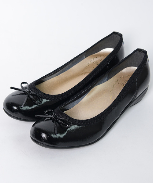 shopnikoniko(ショップニコニコ)の「日本製 バレエシューズ パンプス ラウンドトゥ インソール(パンプス・レディース・ブラック/グレー/ゴールド・23/24/22/22.5/24.5/23.5)」の11枚目の写真